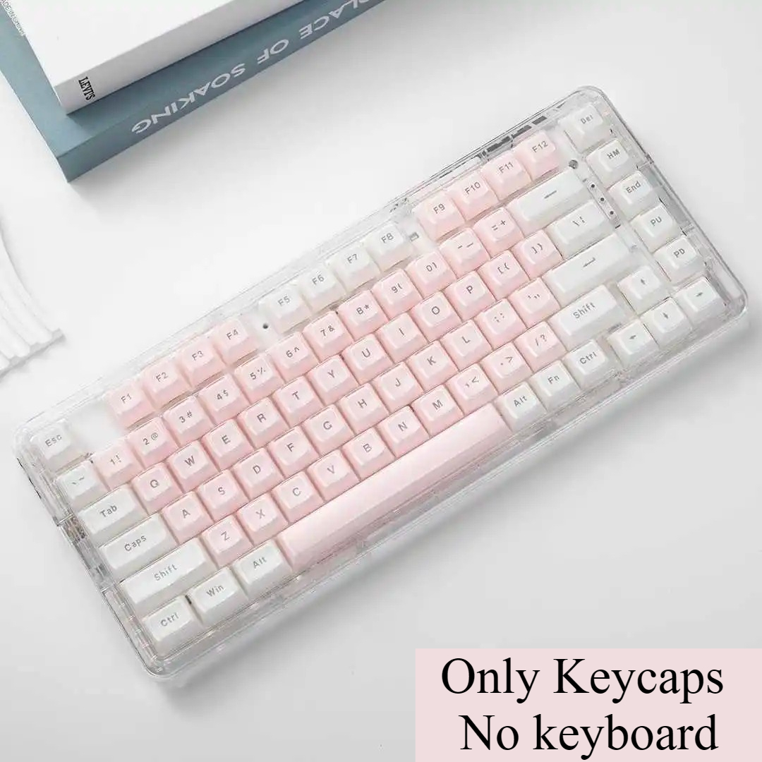 Crystal Transparent Keycaps Pi - Pc Gaming Pink review and price