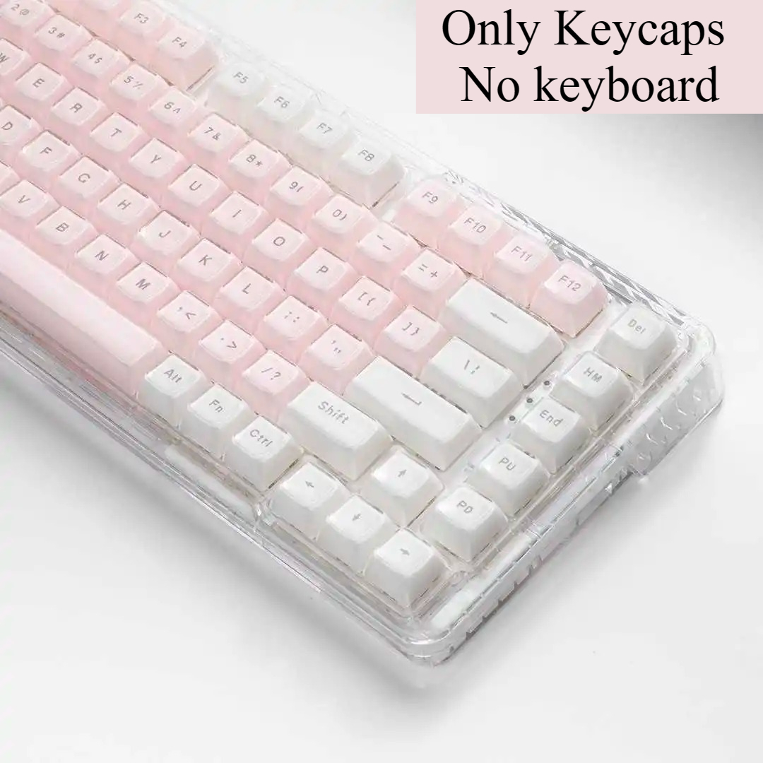 Crystal Transparent Keycaps Pi - Pc Gaming Pink review and price