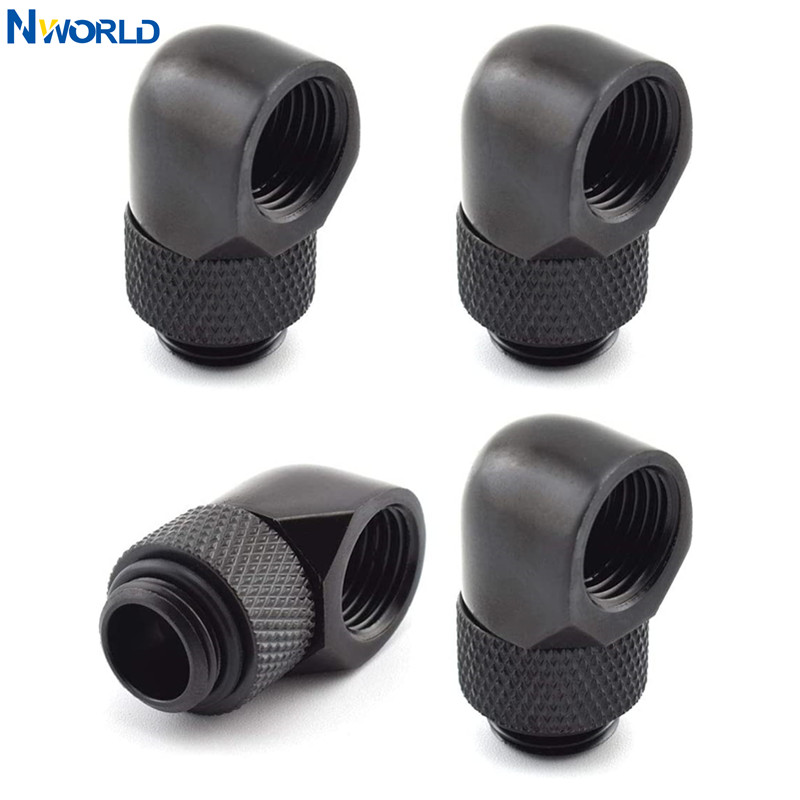 4pcs G1/4 Thread 90 Degree Fit - Pc Water Cooling review and price